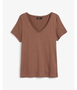 Thumbnail Basic top with V-neck | Red | Woman | Kappahl