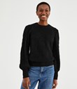 Thumbnail Knitted sweater | Black | Woman | Kappahl