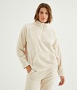 Thumbnail Fleecepusero Loungewear | Beige | Naiset | Kappahl