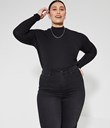 Thumbnail Poloneck sweater | Black | Woman | Kappahl