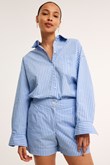 Thumbnail Overzied shirt | Blue | Woman | Kappahl