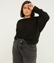Thumbnail Knitted sweater - Black - Woman - Kappahl