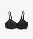 Thumbnail Padded wired bra in lace | Black | Woman | Kappahl