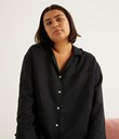 Thumbnail Pyjamasskjorte - Sort - Woman - KappAhl