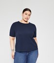 Thumbnail Basic top with round neck | Blue | Woman | Kappahl